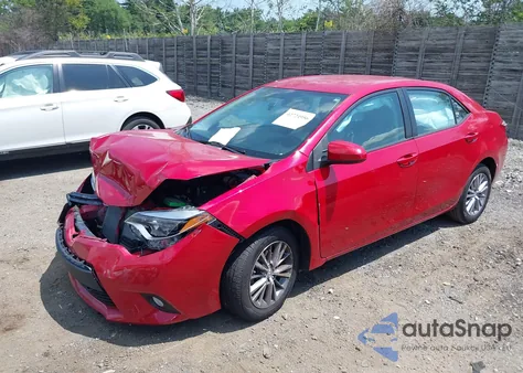 2014 Toyota Corolla Le Plus z USA, uszkodzony, nr VIN 2T1BURHE7EC050277